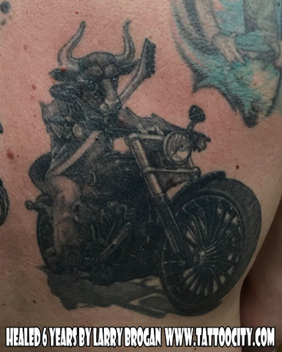 Explore hot rod tattoo ideas, creative tattoo ideas in Lockport, available at Tattoo City by Larry Brogan