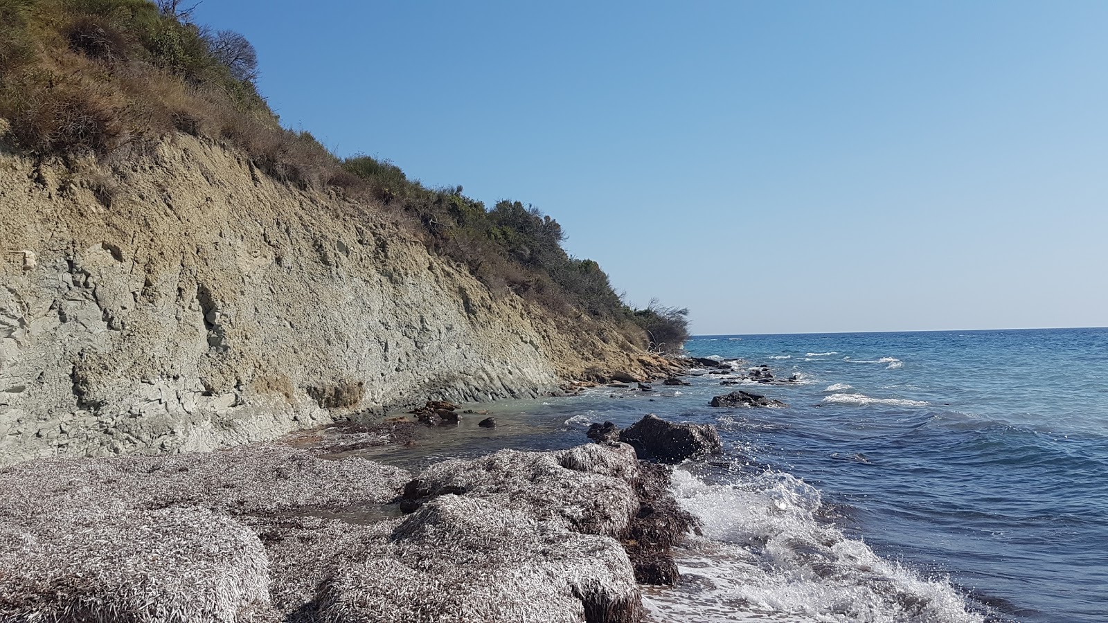 Foto van Megas Choros beach gelegen in een natuurlijk gebied