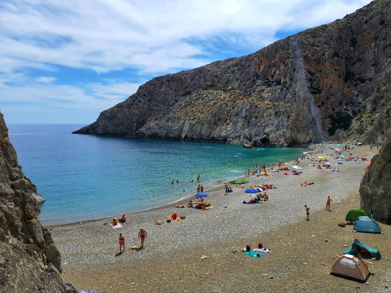 Foto av Agiofarango beach med rymlig bukt