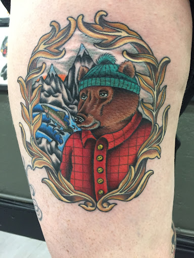 Explore mechanic tattoo ideas, creative tattoo ideas in Allston, available at Regeneration Tattoo