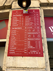 Carte du Pizza Capri Marseille à Marseille