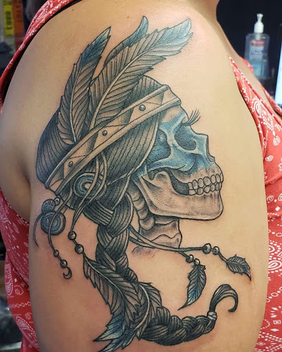 Explore gory tattoo ideas, creative tattoo ideas in Newton, available at Hot Rods Tattoo