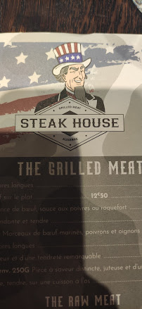 Steak House à Auxerre menu