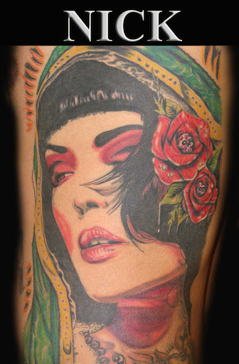 Explore mk tattoo ideas, creative tattoo ideas in Idaho Falls, available at Spiders Web