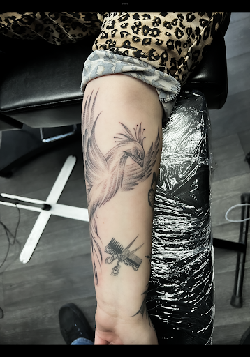 Explore side of neck tattoo ideas, creative tattoo ideas in Silver City, available at Independent Ink Tattoo