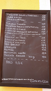 Menu du Ristorante Civico 1 à Massa