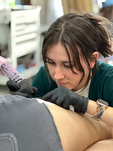 Explore above eyebrow tattoo ideas, creative tattoo ideas in Charlotte, available at Gilded Unicorn Tattoo Parlor