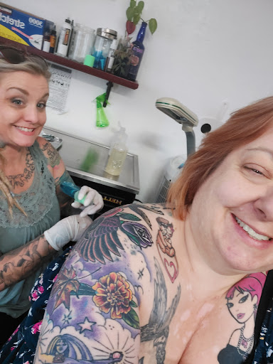 Explore chest tattoo cover up ideas, creative tattoo ideas in Peoria, available at Iron Key Tattoo Studio Inc.