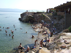Foto di Loutra Edipsou beach con molto pulita livello di pulizia