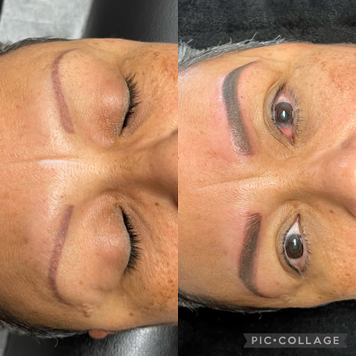 Explore scene tattoo ideas, creative tattoo ideas in Savannah, available at Haute Brows. Cosmetic Tattoo