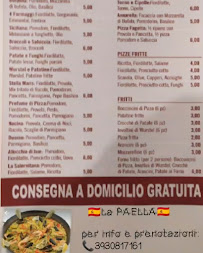 Menu / carte de Stella Maris hosteria -pizzeria à Salerno