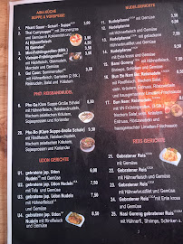 Carte du Viet-Thai-Restaurant à Wolfenbüttel
