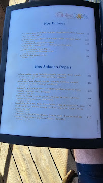 Restaurant Les Sables Dores à Serra-di-Ferro (le menu)