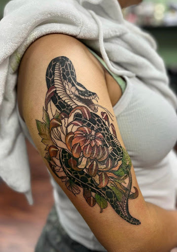 Explore father and daughter c.r.p.s tattoo ideas, creative tattoo ideas in Puyallup, available at JoelRiosTattoos LLC