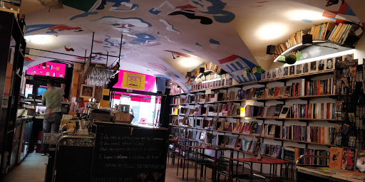 Bookstore Bar Girl and Girl