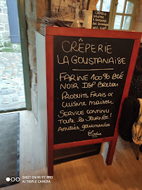 Crêperie La Goustanaise à Auray menu