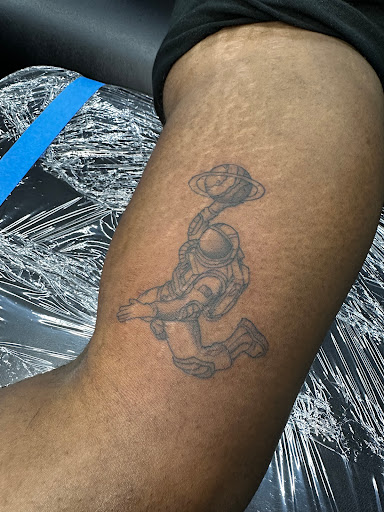 Explore clock hand tattoo ideas, creative tattoo ideas in Richland, available at The Green Room Tattoo Lounge