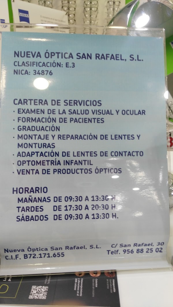 NUEVA ÓPTICA SAN RAFAEL