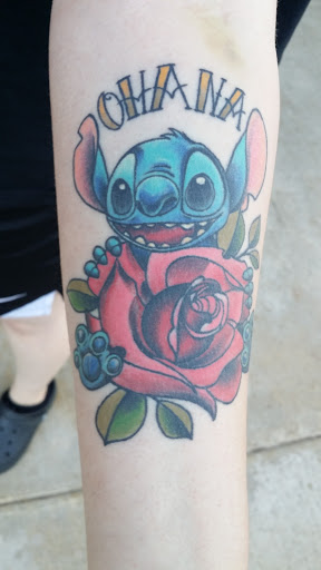 Explore push tattoo ideas, creative tattoo ideas in Cary, available at Double Deuce Tattoo and Art Gallery