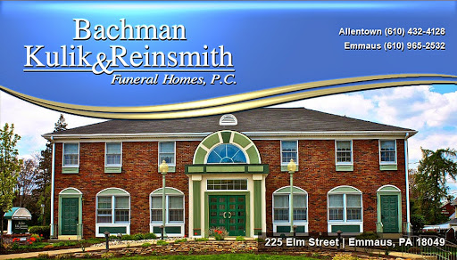 Funeral Home «Bachman, Kulik & Reinsmith Funeral Homes, P.C.», reviews and photos, 225 Elm St, Emmaus, PA 18049, USA