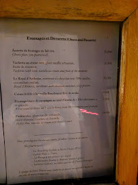 Restaurant Chez Bruno à Amboise (la carte)