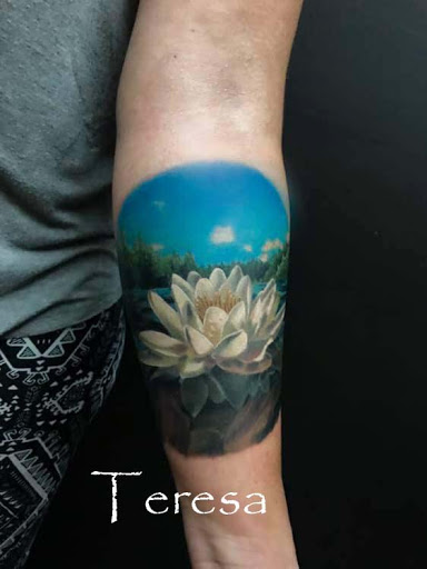 Explore leg tattoo idea for men, creative tattoo ideas in Sanford, available at Venom Ink Tattoo