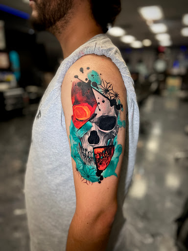 Explore calf sleeve tattoo ideas, creative tattoo ideas in Mesa, available at Next Wave Tattoos and Piercings