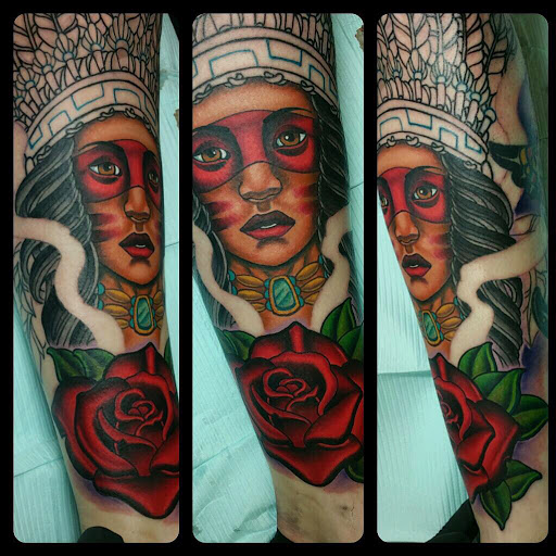 Explore hot girl tattoo ideas, creative tattoo ideas in Arlington, available at Urbans Tattoo & Piercing Studio