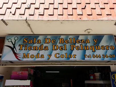 Tienda del peluquero y Sala de Belleza Moda y Color