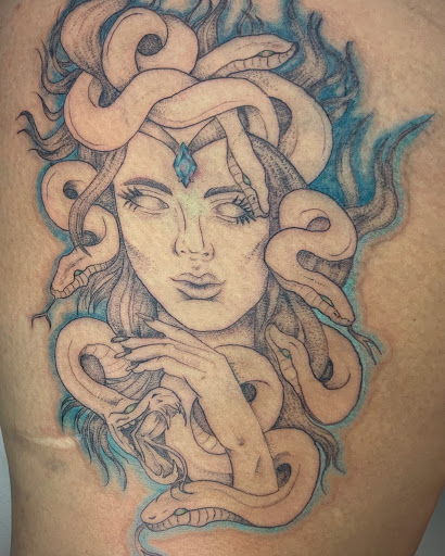 Explore tattoo ideas from books, creative tattoo ideas in Hayward, available at Three Tentacles Tattoo Studio