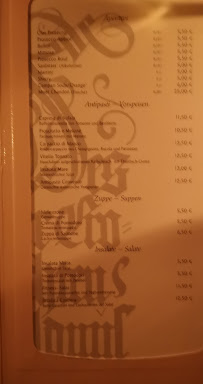 Restaurant italien Ristorante Il Convento à Rosenheim (le menu)