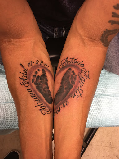 Explore mom name tattoo ideas, creative tattoo ideas in Fargo, available at Golden Dragon Tattoo