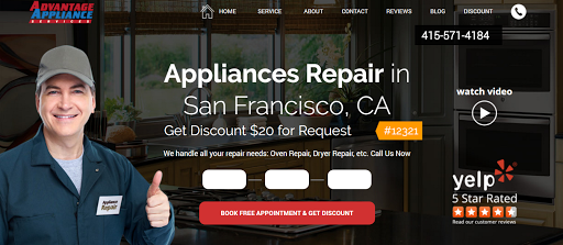 Holda Washer & Dryer Repair Service in San Francisco, California