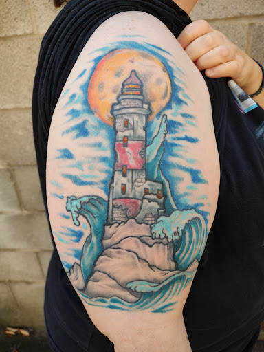 Explore medusa thigh tattoo ideas, creative tattoo ideas in Export, available at Patriotic pain tattoo