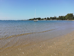 Plage de Rudevent'in fotoğrafı geniş bir kıyı şeridi ile birlikte