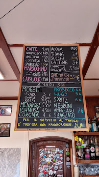 Menu / carte de Osteria del Din à Melogno