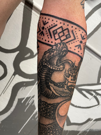 Explore bowling tattoo ideas, creative tattoo ideas in Zumbrota, available at Art by Sinclair Tattoo Artist At Dry Bones Ink