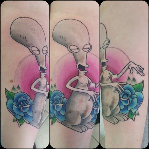 Explore cover up sleeve tattoo ideas, creative tattoo ideas in Chicago, available at Royal Flesh Tattoo and Piercing