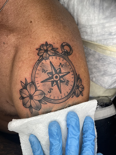 Explore exercise tattoo ideas, creative tattoo ideas in Lakeview, available at Backwoods Tattoo Studio