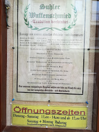Restaurant Suhler Waffenschmied à Suhl (la carte)