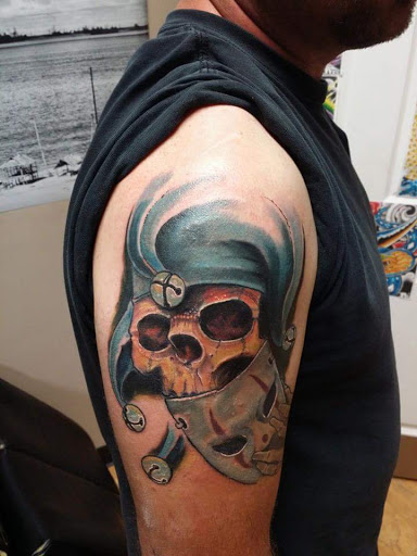 Explore tattoo full sleeve ideas, creative tattoo ideas in Powell, available at Against All Odds Tattoos and Piercings