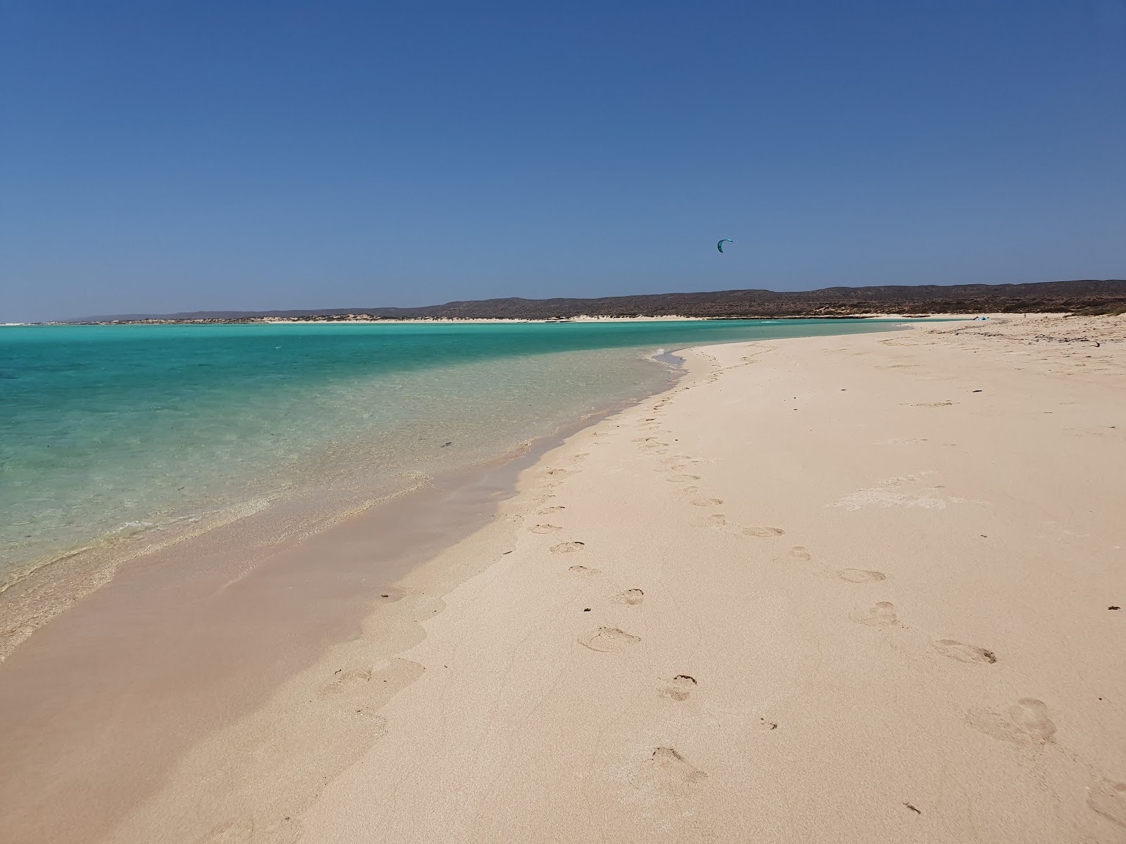 Foto von Ningaloo Coast Beach mit feiner beiger sand Oberfläche