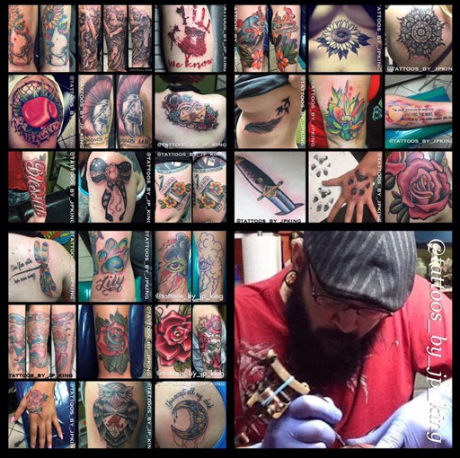 Explore men's inner bicep tattoo ideas, creative tattoo ideas in Benton, available at Three KingsTattoos