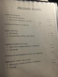 Menu du L'Amaca All'Eco à Piediluco