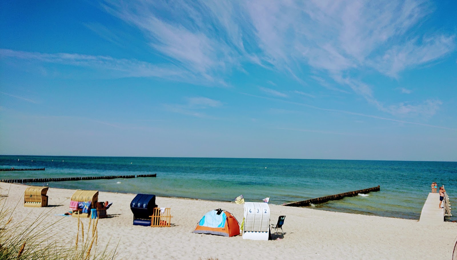 Heiligen Hafen Strand的照片 具有非常干净级别的清洁度