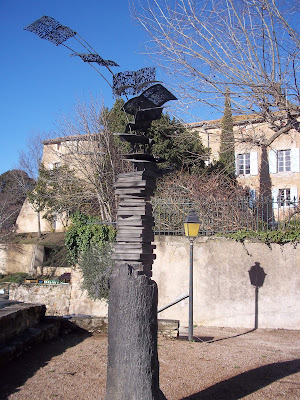 Statue l'envol de Yonel Lebovici à Montolieu