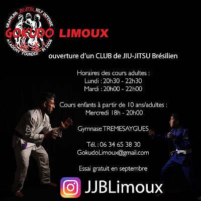 JIU JITSU BRESILIEN JJB BJJ GOKUDO LIMOUX à Limoux