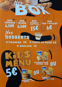 Menu / carte de Chez KAD Kebab & Sandwichs à Clermont-Ferrand