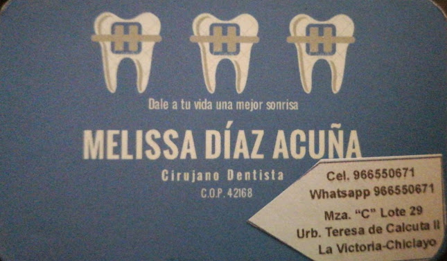 Opiniones de Centro Odontológico Dra. Melissa Díaz Acuña en José Leonardo Ortiz - Dentista
