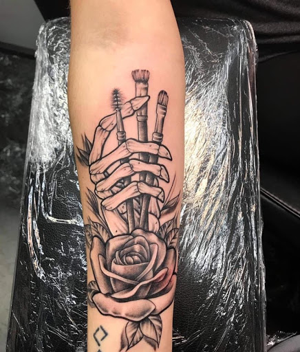 Explore women shoulder tattoo ideas, creative tattoo ideas in Berea, available at Self-Made Tattoo Studio